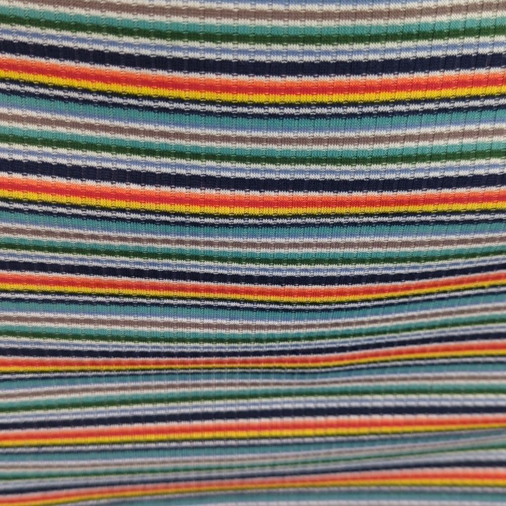Publick Ribbed Striped Strappy Summer Mini-dress - Picture 4 of 9